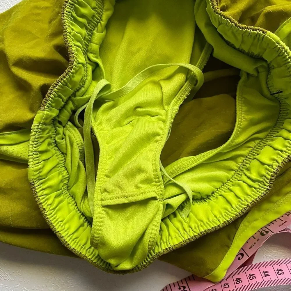 Nike Dri-FIT Tempo Running Shorts Women’s Small Neon Green Lightweight Activewea
